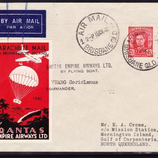 1942 (23rd Dec) Brisbane to Mornington Island ...