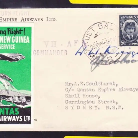 1945 (2nd April) New Guinea to Australia reopening ...