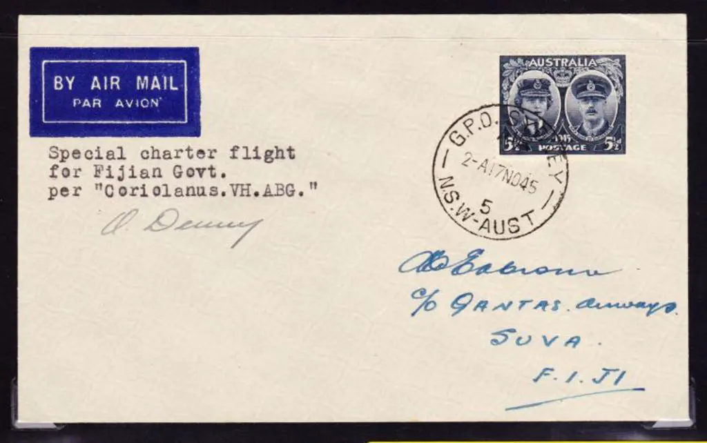 1945 (17th Nov) ditto. AAMC 1014 Cat. $60 Image 1++
