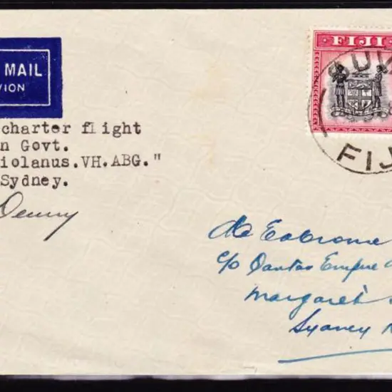 1945 (19th Nov) Fiji to Australia Qantas flying ...