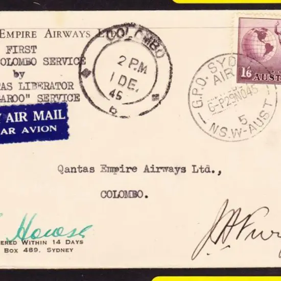 1945 (30th Nov) ditto. AAMC 1016 Cat $150+