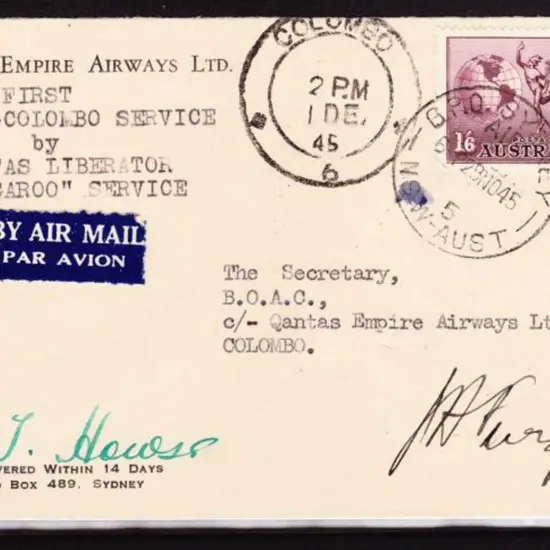 1945 (30th Nov) ditto. AAMC 1016 Cat $150+