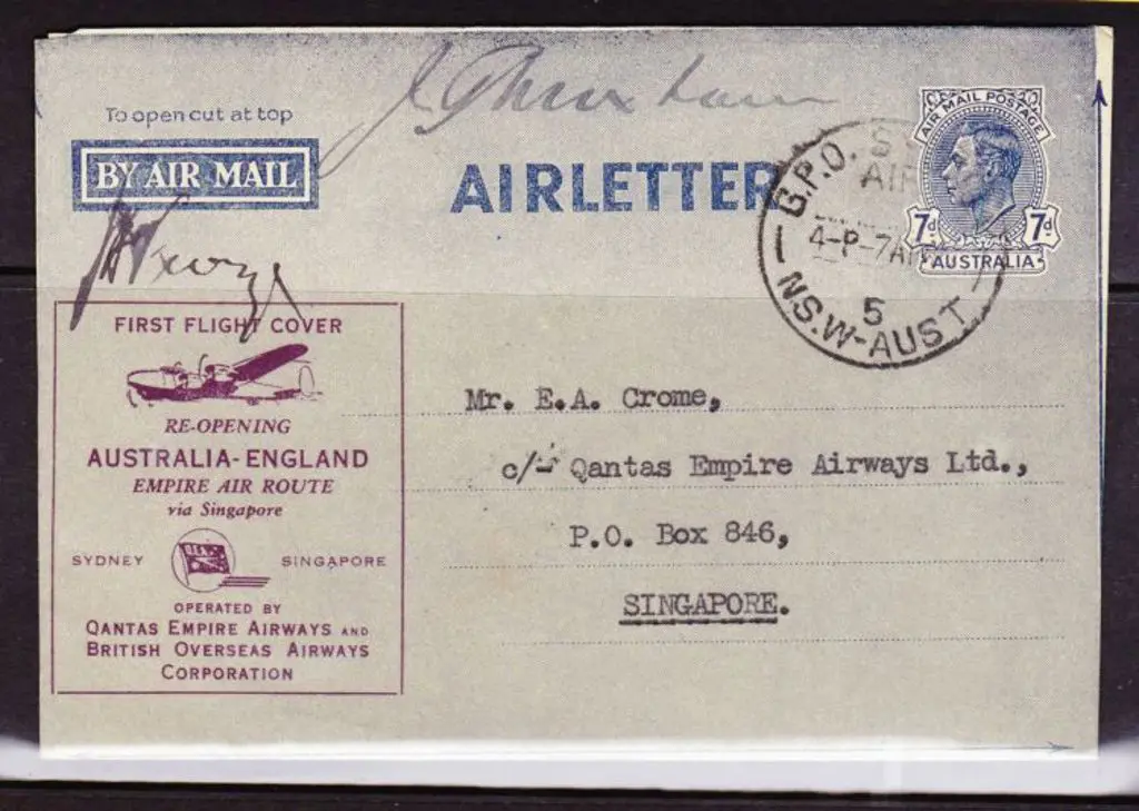 1946 (7th April) ditto. AAMC 1036a Cat. $200+ Image 1++