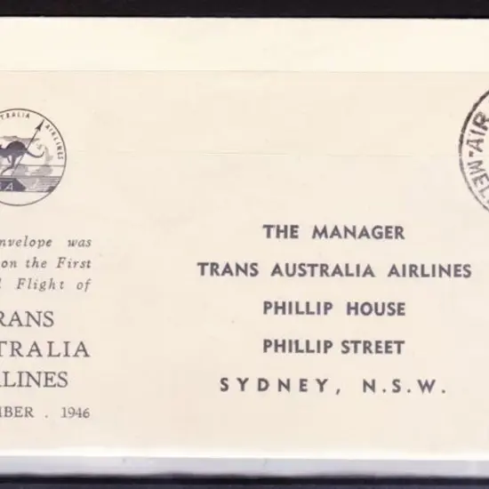 1946 (9th Sept) Melbourne to Sydney TAA's First ...