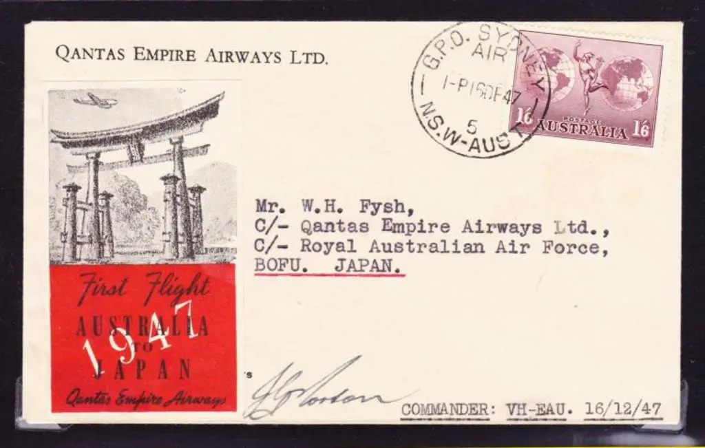 1947 (16th Dec) ditto but addressed to Hudson Fysh ... Image 1++