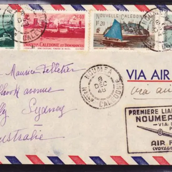 1948 (9th Dec) Noumea to Sydney intermediate leg ...