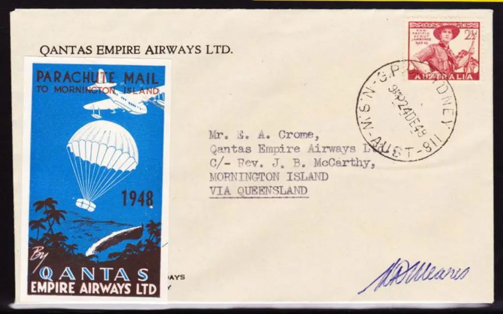 1948 (24th Dec) Sydney to Mornington Island Qantas ... Image 1++