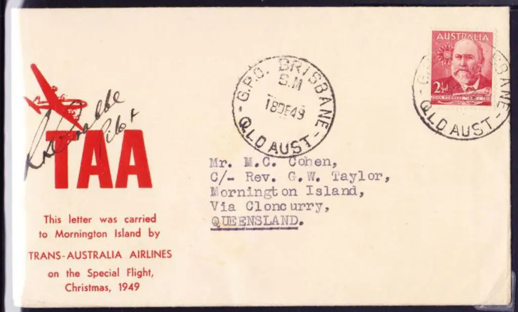 1949 (19th Dec) Brisbane to Mornington Island ... Image 1++