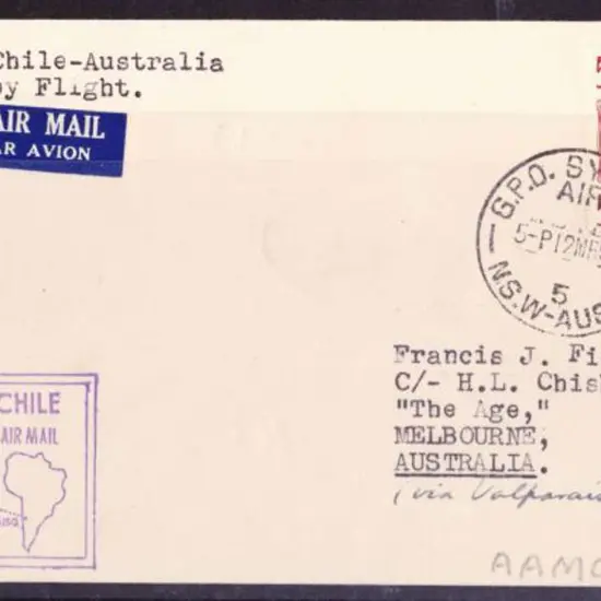 1951 (14th March) ditto but single cover with 5/- ...