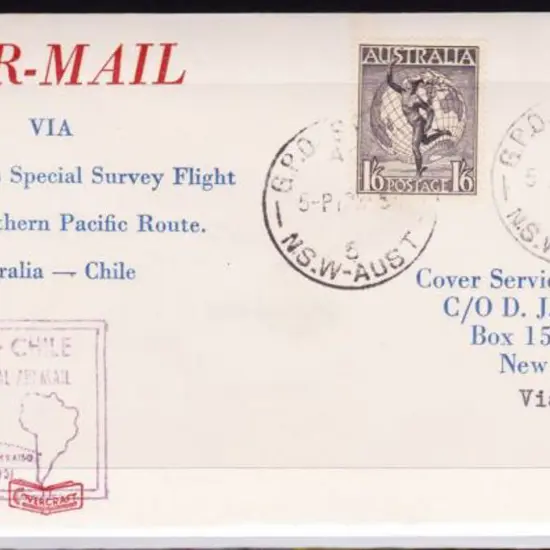1951 (14th March) Sydney to Fiji intermediate leg ...
