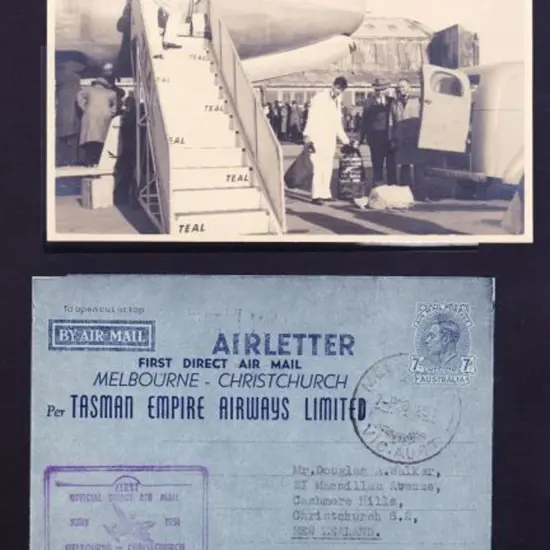 1951 (29th June) Melbourne to Christchurch by TEAL ...