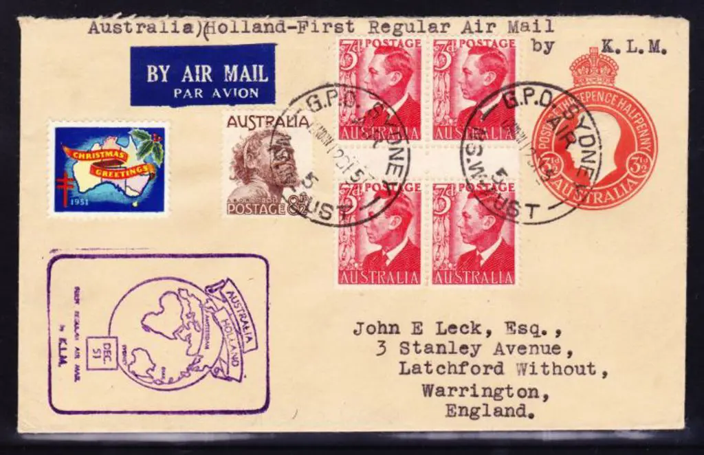 1951 (12th Dec) ditto but 3½d KGVI embossed env ... Image 1++
