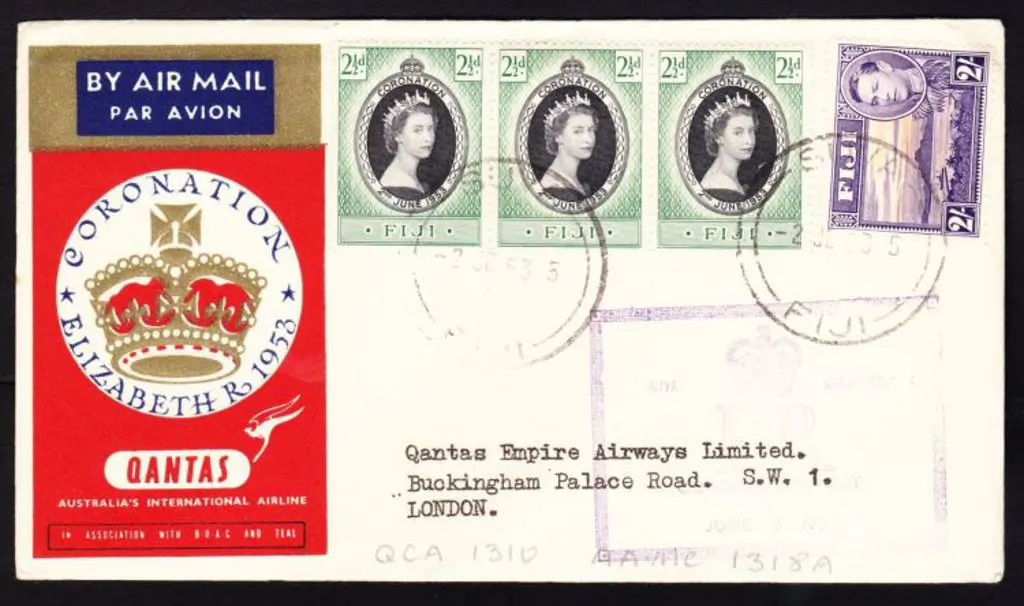 1953 (2nd June) Australia to England & return ... Image 1++