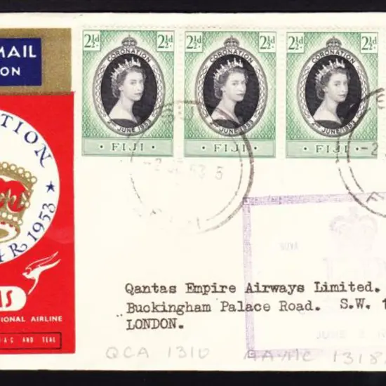 1953 (2nd June) Australia to England & return ...