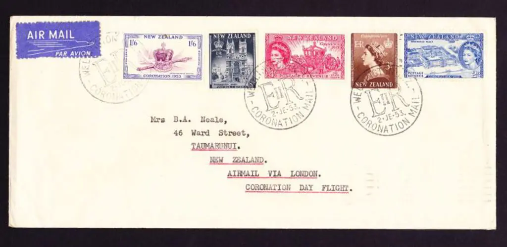 1953 (2nd June) ditto but New Zealand to England ... Image 1++