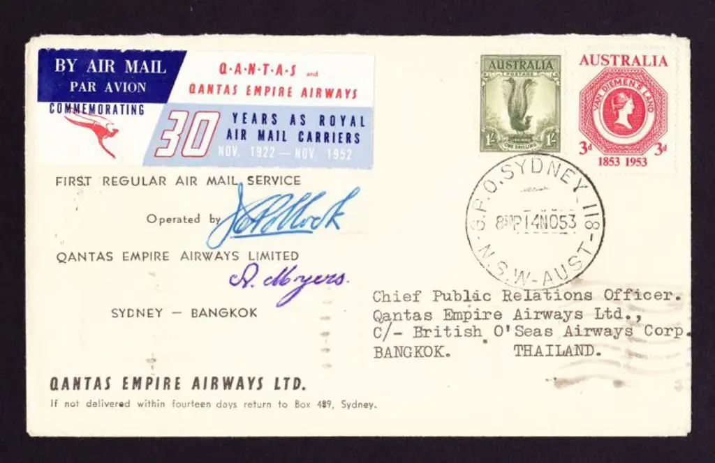 1953 (14th Nov) ditto & pilot signed by Capt. J ... Image 1++
