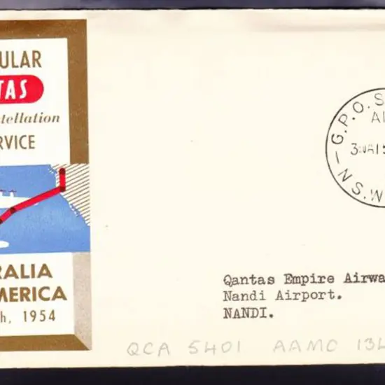 1954 (15th May) Australia to Canada & return plus ...