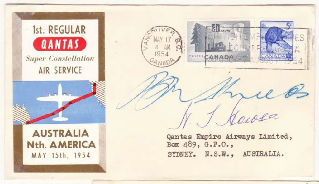 1954 (15th May) ditto but Australia to North ... Image 1++