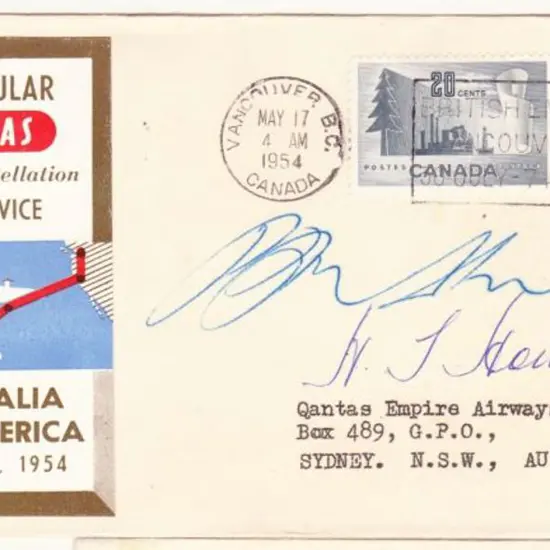 1954 (15th May) ditto but Australia to North ...