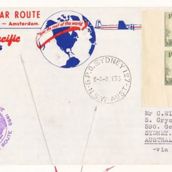1955 (8th June) ditto but with 1/- Mitchell ...