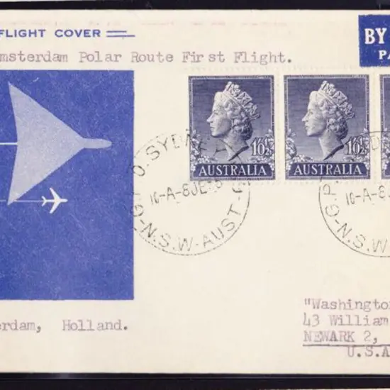 1955 (8th June) ditto but 2 covers, one on printed ...