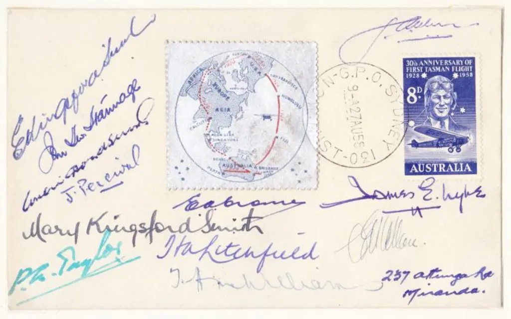 1958 (27th Aug) "Southern Cross" 30th Anniv of the ... Image 1++