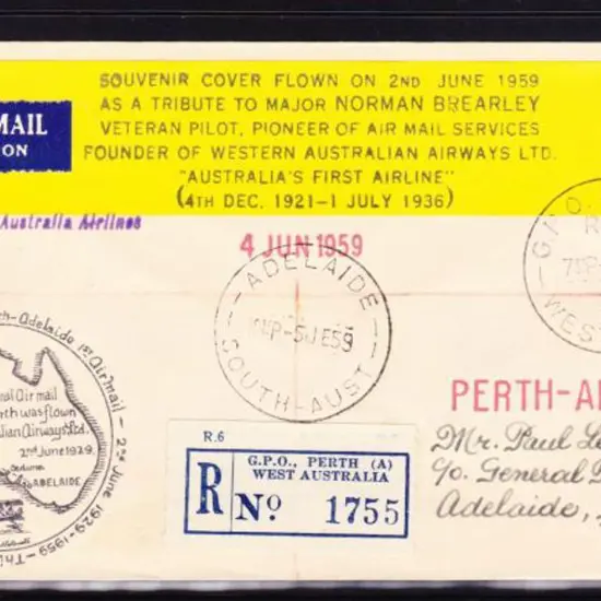 1959 (2nd June) Perth to Adelaide Service 30th ...