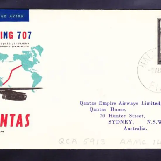 1959 (29th July) Australia to United States & ...