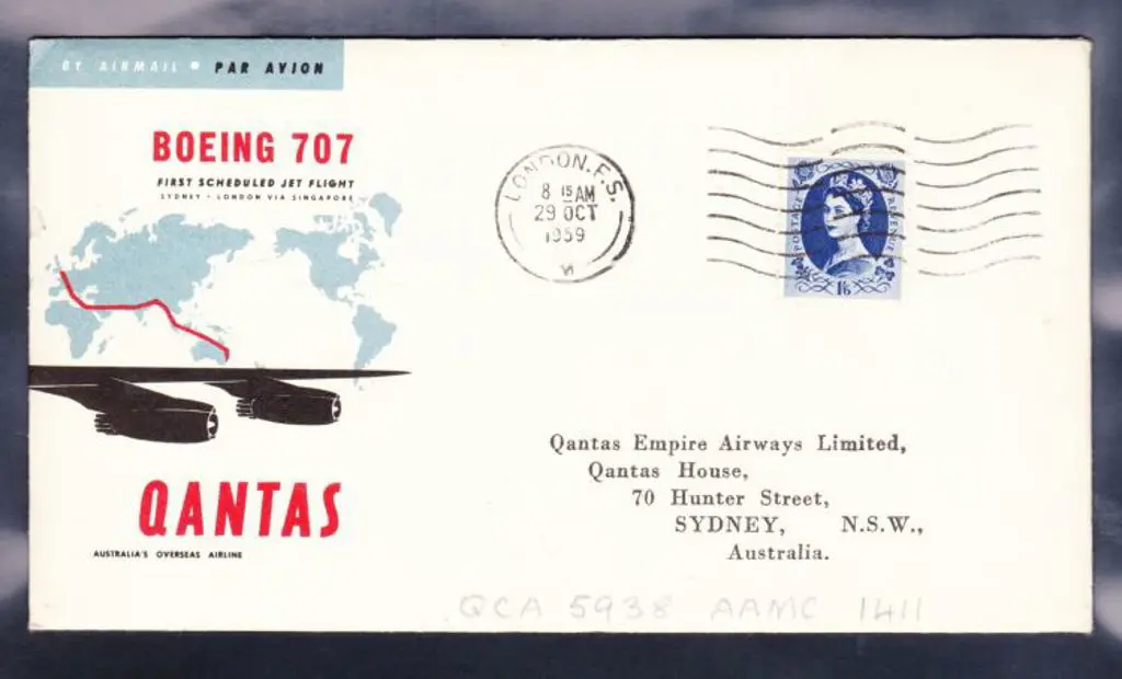1959 (27th Oct) Australia to England & return ... Image 1++
