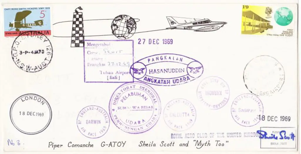 1969 (Dec) ditto but Sheila Scott entry in a Piper ... Image 1++