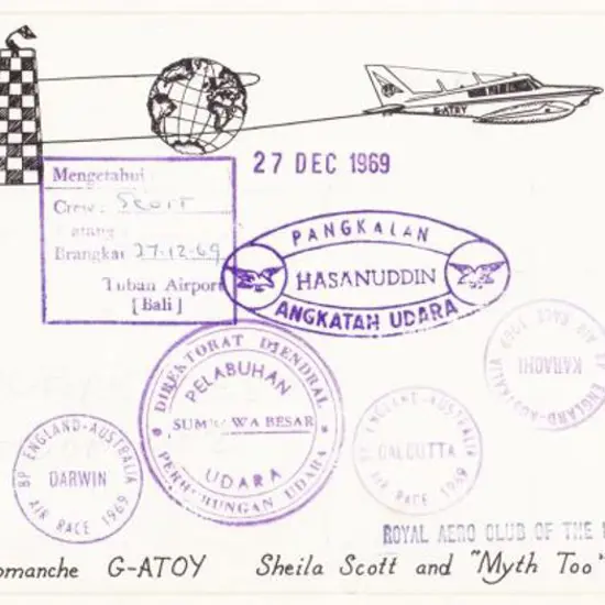 1969 (Dec) ditto but Sheila Scott entry in a Piper ...