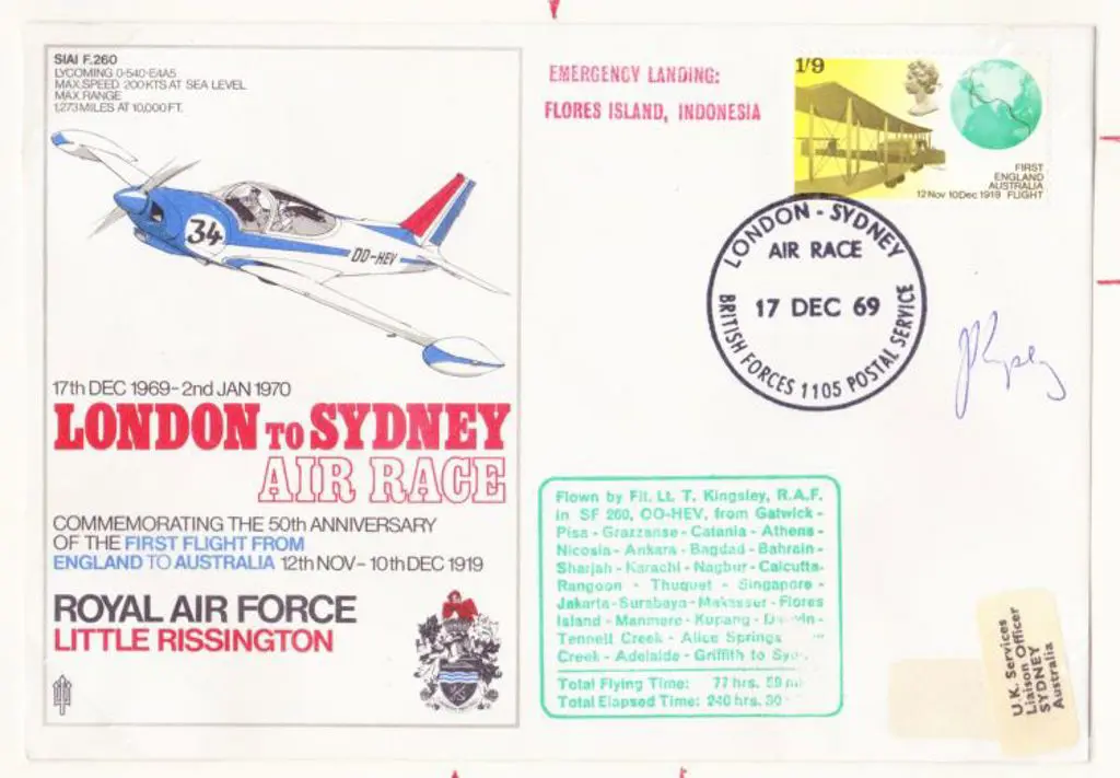 1969 (Dec) ditto but RAF entry flown by Flt Lt T ... Image 1++