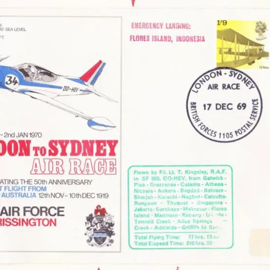 1969 (Dec) ditto but RAF entry flown by Flt Lt T ...