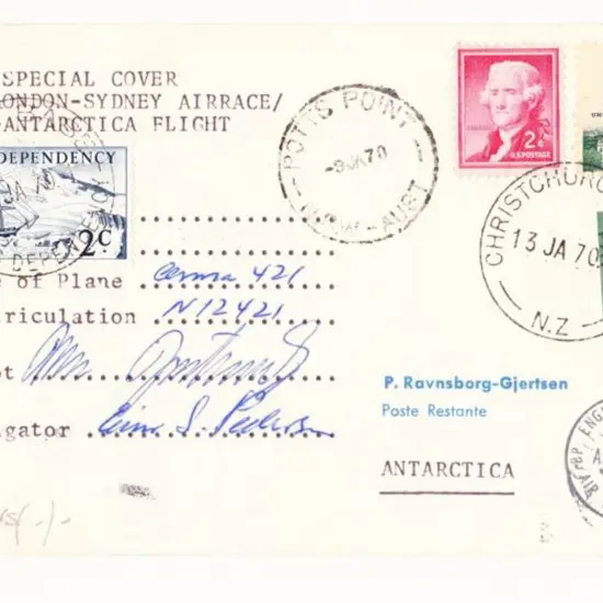 1969 (Dec) ditto but flown by T Tjontveit & ES ...