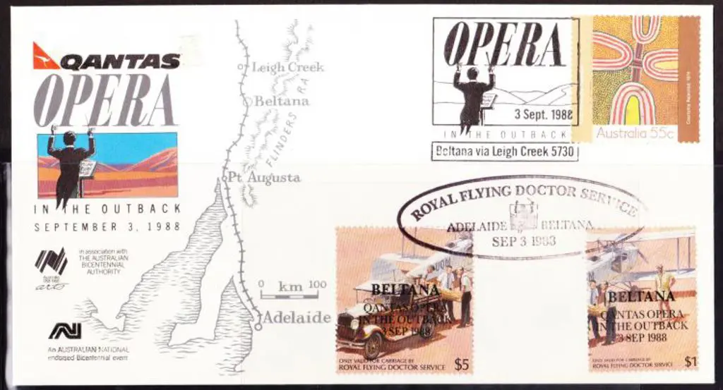 1988 (3rd Sept) Adelaide to Beltana Qantas & Royal ... Image 1++