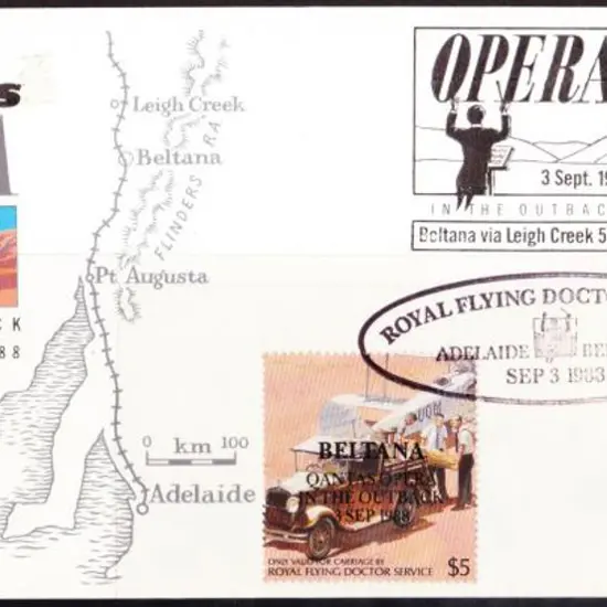 1988 (3rd Sept) Adelaide to Beltana Qantas & Royal ...