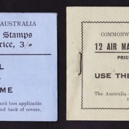 1930 & 1935 3d Airmail booklets Type A ("Air Mail ...