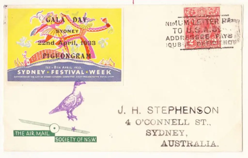 1933 (22nd April) ditto but the Sydney slogan ... Image 1++
