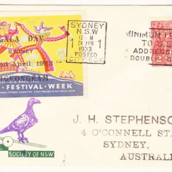 1933 (22nd April) ditto but flown to Leichhardt. ...