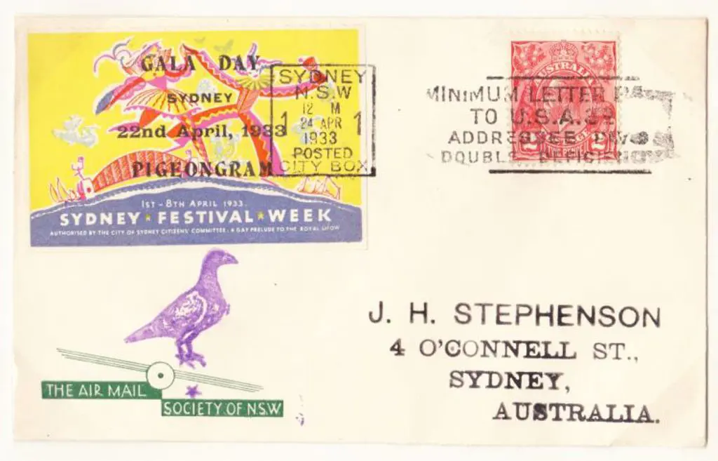 1933 (22nd April) ditto but flown to North Sydney. ... Image 1++
