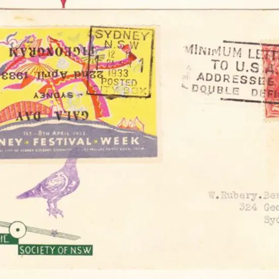 1933 (22nd April) Sydney to Botany First ...
