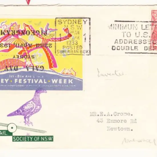 1933 (22nd April) Sydney to North Sydney First ...