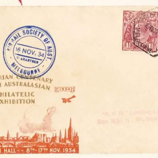 1934 (16th November) ditto but with ½d & 1½d KGV. ...