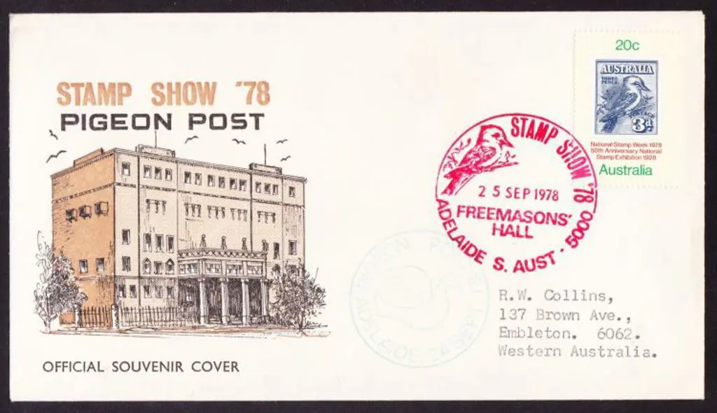 1978 (25th Sept) Stamp Show '78 Pidgeon Post ... Image 1++