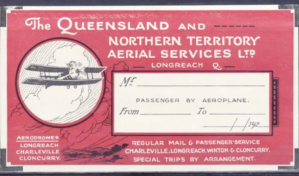 1920's Qantas illustrated red & black baggage ... Image 1++