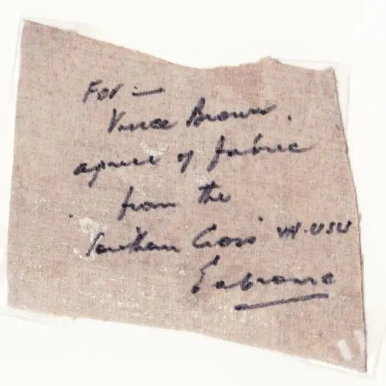 1928 ditto but signed "For Vince Brown, a piece of ...