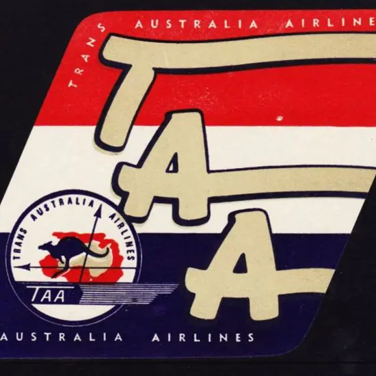 1950's Trans Australian Airlines (TAA) suitcase ...