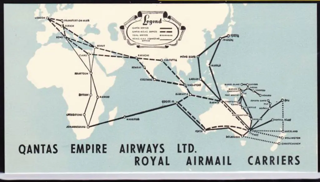 1960's Qantas Empire Airways Royal Mail carriers ... Image 1++