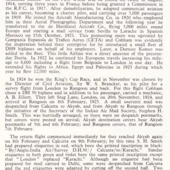 1968 (Sept) Sir Allan Cobham biography by Francis ...