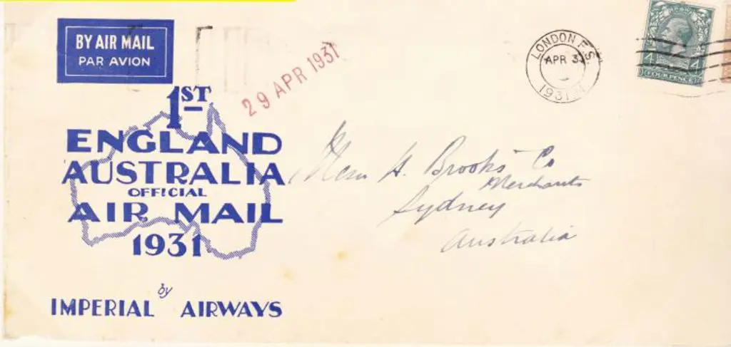 1931 (25th April) London to Australia Imperial ... Image 1++